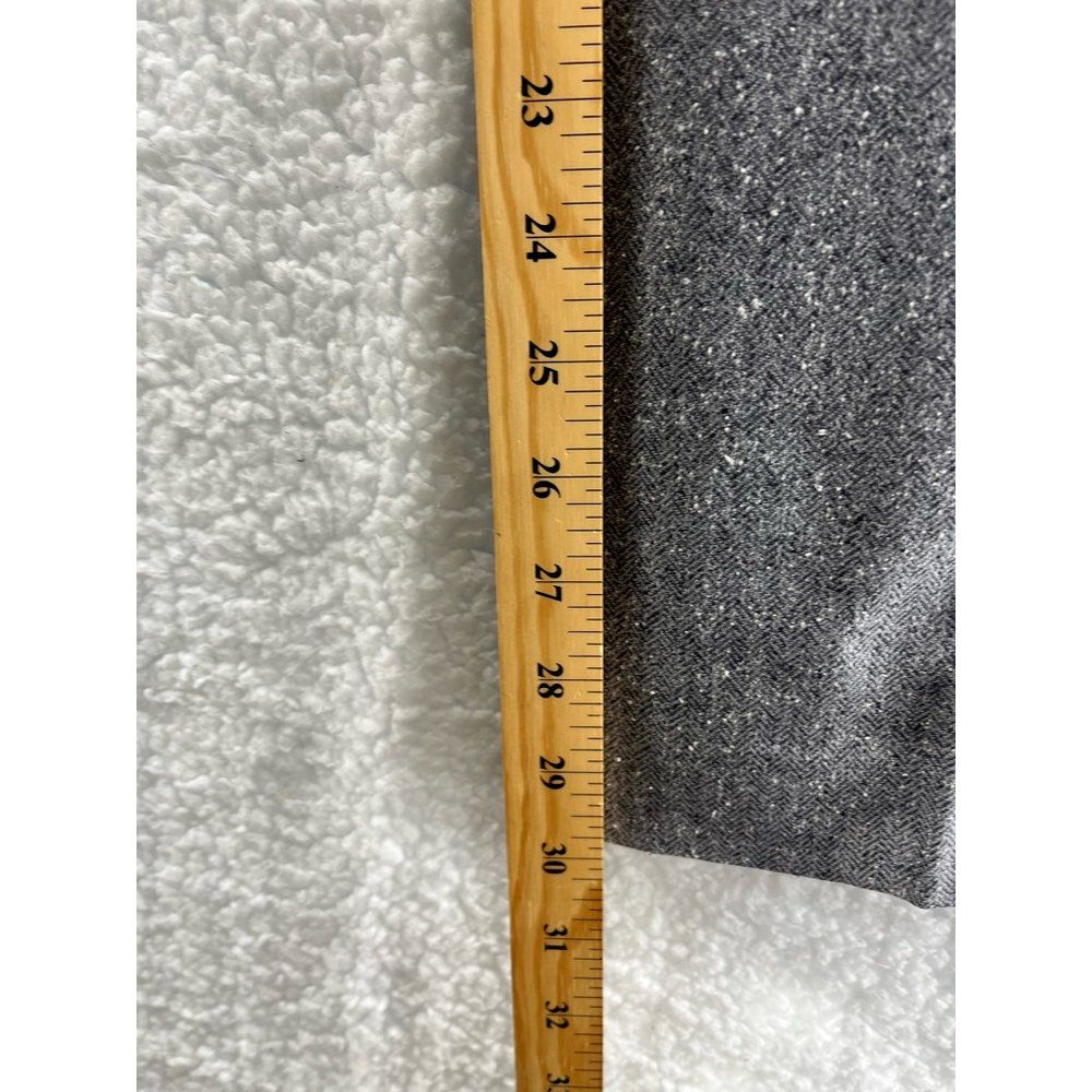 Talbots Womens Dress Career Pants Gray Side Zip Silk Wool Blend Tweed Lined 12 - Picture 3 of 7